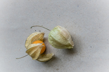 Delicious physalis with background and texture