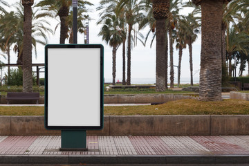 Blank advertisement mock up