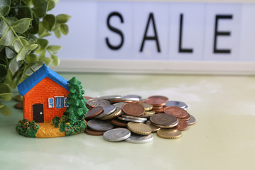 Real estate and mortgage concept.