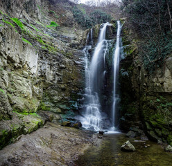 Fototapeta na wymiar Waterfall in Tbilisi.