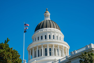 Obraz premium Exterior view of the historical California State Capitol