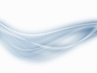  Soft Blue Abstract Business Graphic Wave Background With Halftone 