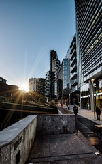 The modern part of Milan 