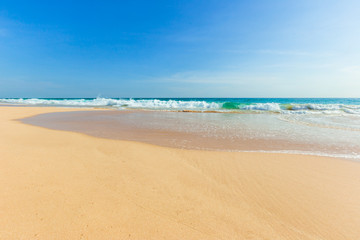 Fototapeta na wymiar Untouched tropical beach