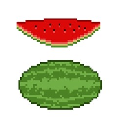 watermelon pixel art