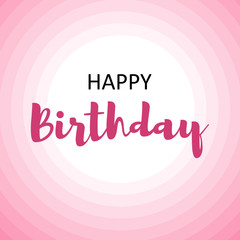 Happy birthday card for men on pink circles