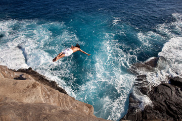 Obraz premium Cliff Diving at China Walls