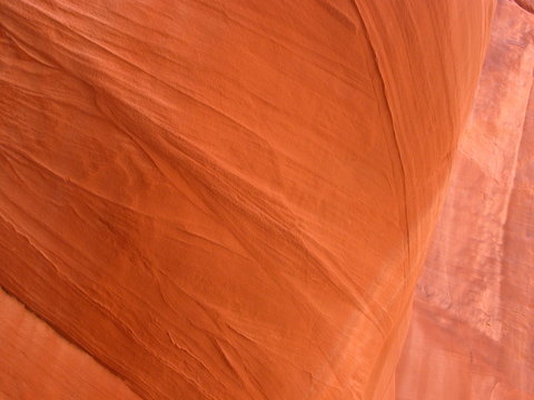 Orange or Red Slick Rock Texture in near Moab in Utah