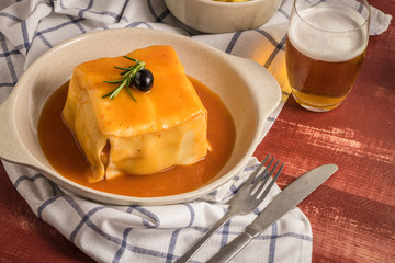 Francesinha on plate