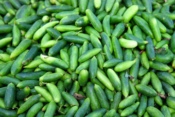 Tindora vegetables up for sale in an Indian market