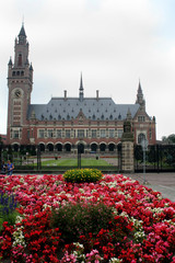 Fototapeta na wymiar The Peace Palace in The Hague