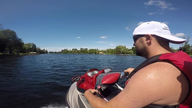 seadoo bearded driver with backwards hat