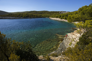Fototapeta premium Srebrna beach landscape