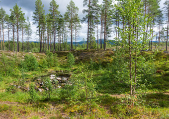 Meteorite crater near Torbyggee, Sweden