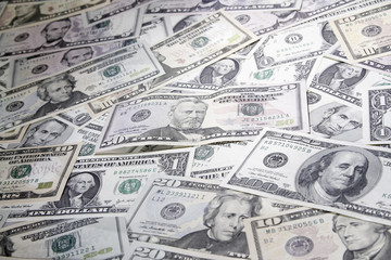 American banknotes cash