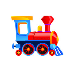 Toy train vector illustration