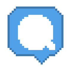 Fototapeta premium 8 bit comment bubble