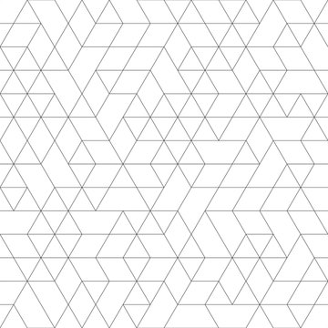 Seamless black and white background for your designs. Modern ornament. Geometric abstract pattern