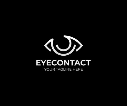 Eye vision logo template. Eyeball vector design. Optical logotype
