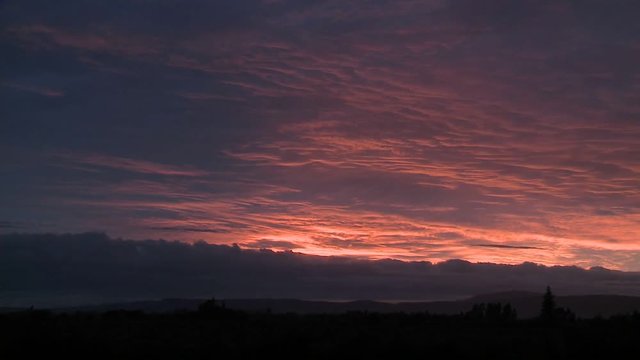 Time lapse of boiling clouds near Talca, Chile.