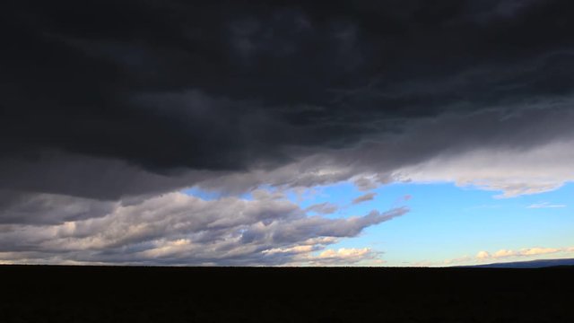 Stormy cloud moving in sky, Pyrenees in France
