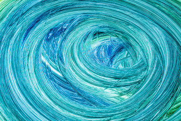 Watercolor painted texture with green and cyan circles, large raster illustration.