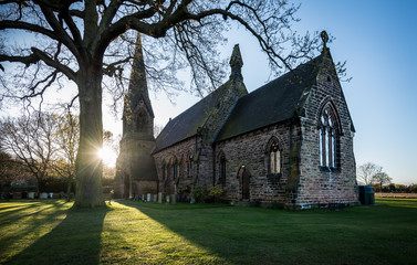 Old church in Toft, England