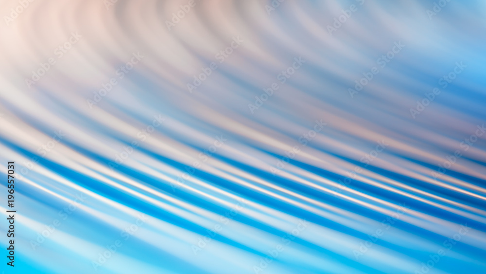 Poster Blue motion blurred rounded lines abstract textured web banner background