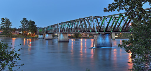 Stahlbrücke quesnel kanada