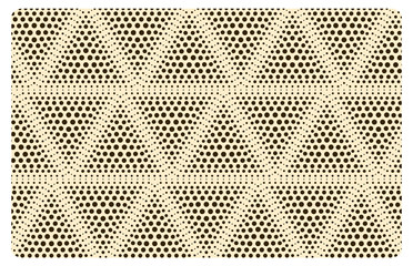 seamless geometric pattern, triangles filled with dots