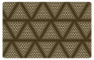 seamless geometric pattern, triangles filled with dots