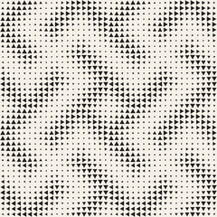 Stylish halftone texture. Endless abstract background with random size shapes. Vector seamless pattern.