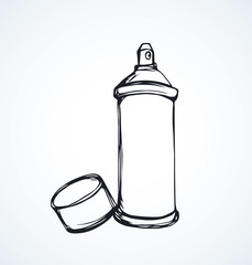 Spray of aerosol. Vector drawing