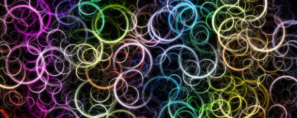 Fantastic elegant panorama circle background design illustration