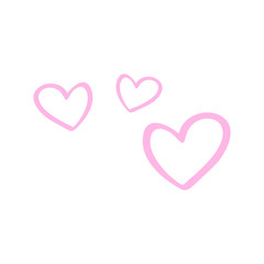 set of cute heart design icon. love concept. valentine day. vector illustration