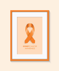 kidney cancer awareness frame