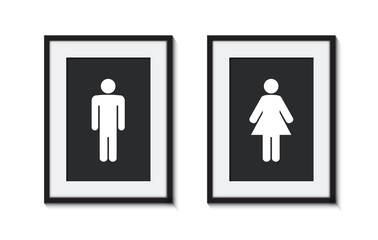 toilet men and women sign
