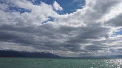 Timelapse with clouds over Ohrid Lake, Macedonia