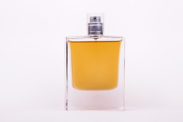 Bottle of perfume isolated on white background