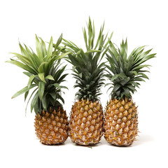 Fototapeta premium Pineapple on white background