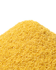 Millet on white background