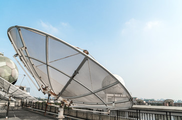 The weather station is on the roof