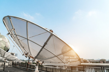 The weather station is on the roof