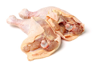  Chicken legs isolated on white background