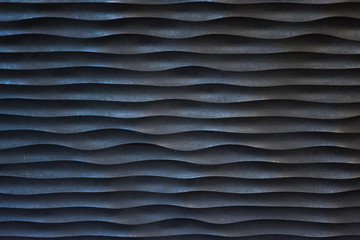 Black metal wavy lines