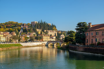 Fototapeta na wymiar Verona cityscape view