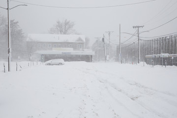 Snowstorm in USA