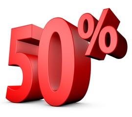 Red 50 percent