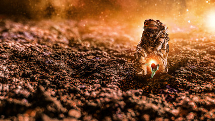 There is life on other planet. Mixed media