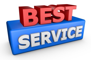 Best Service 3D Text